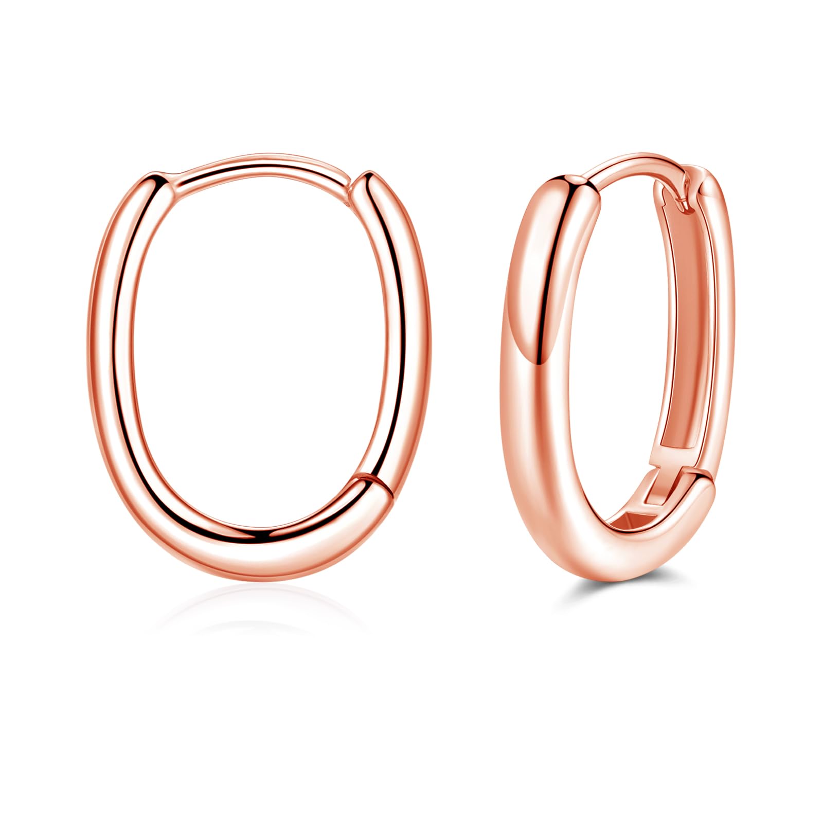 Cangall 925 Sterling Silber Creolen mit Cubic Zirkonia - Hyp