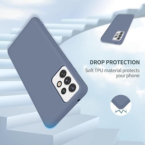 Miniatura 2 de Funda Samsung Galaxy A52 5G, silicona líquida, delgada, suave, TPU, protección de cuerpo completo, a prueba de golpes, para Galaxy A52 5G de 6.5