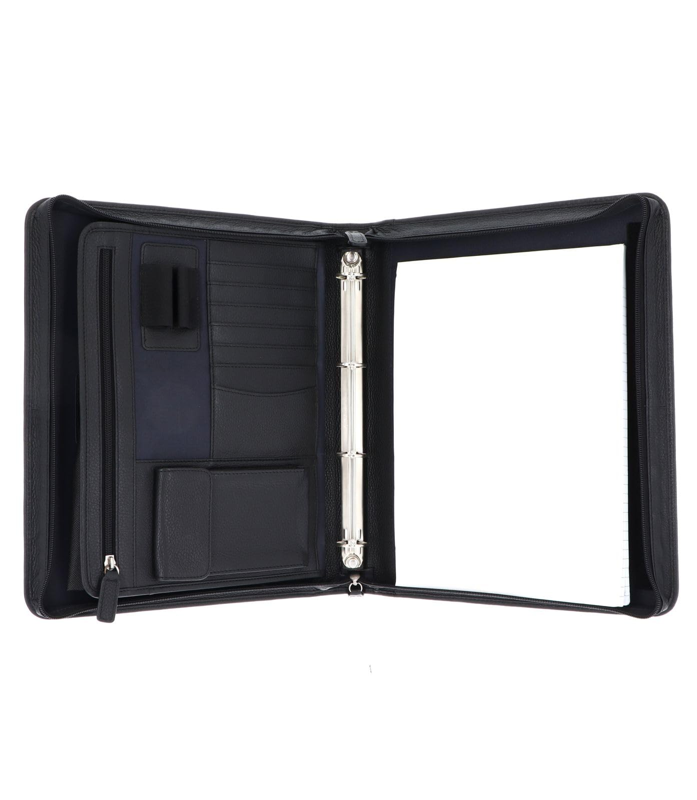 Leonhard Heyden Leder mit Laptopfach Berlin Schreibmappe 7349 Schwarz