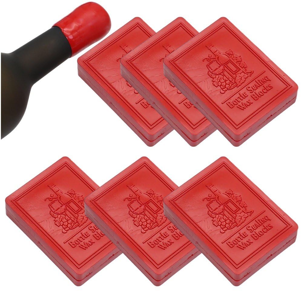 Fituenly Sealing Wax Block for Wine Bottle, High Sealing Performance Wax Seal Kit for Whiskey Liquor Mead, Home Brewing Storage Safe Stamp