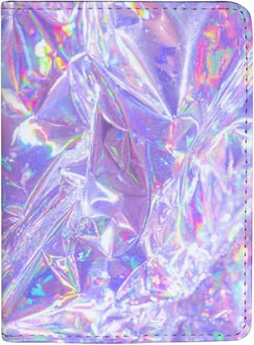 Passport Holder Wallet Beautiful Holographic Style Leather Passport Cover Case Travel Accessories for Men Women