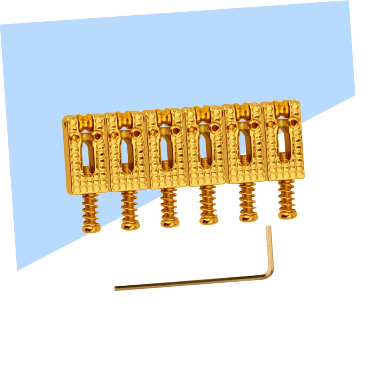 ibasenice 12pezzi Sella Per Ponte Chitarra Elettrica Con e Chiave Per Installazione Facile Design e Top Loading Per Migliorare Tono e Sustain