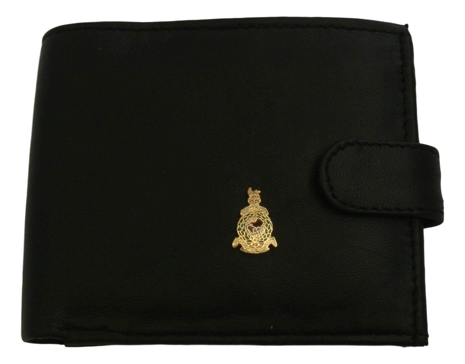 Cartera De Piel Para Hombre Royal Marines, Negro, Con Protección RFID Y Diseño Elegante
