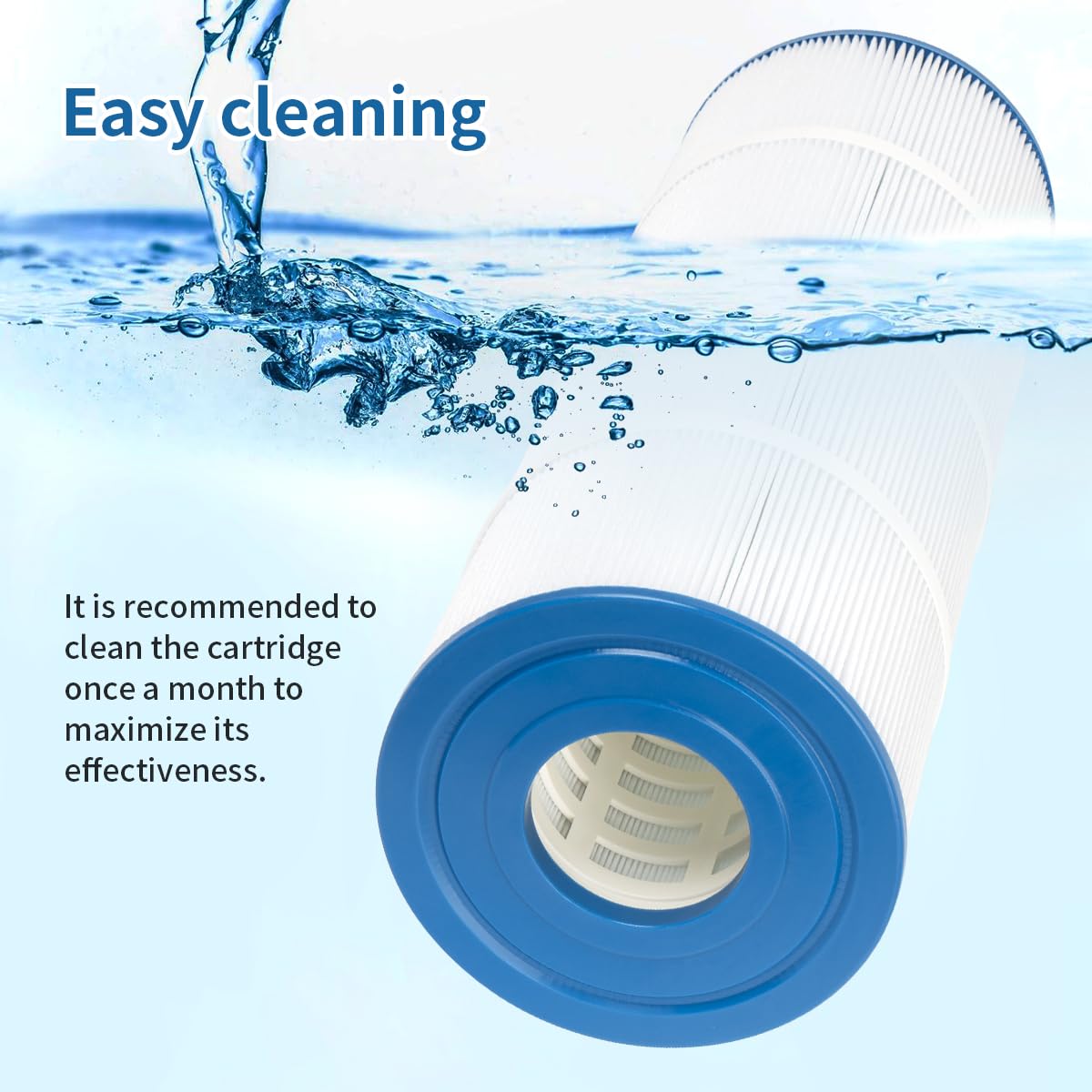 WuYan Filtro de piscina CCP320 compatible con Clean & Clear Plus 320, CCP320,817-0081, C-7470, FC-1976,80 pies cuadrados cartucho de filtro de piscina