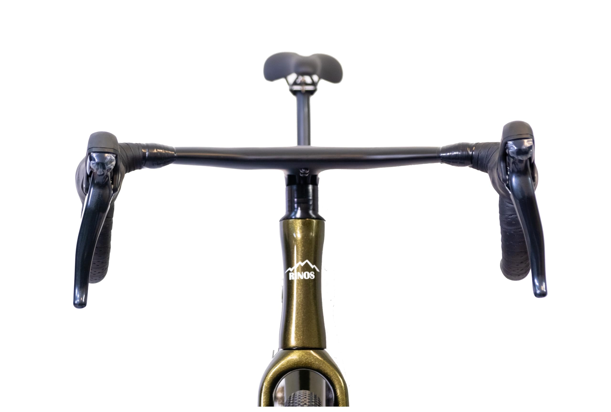 Rinos Sandman 1 Vélo Gravel Carbone – Sora 18 Vitesses, Freins à Disque, Pneus 700x40C – Ultra Léger 9,8kg – Vélo Route & Chemins Mixtes – Or/Violet