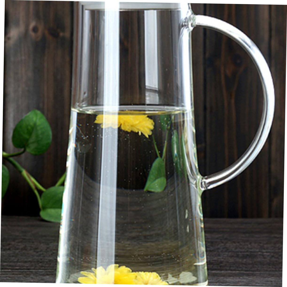 Mipcase Caraffa in Vetro 1450ml Coperchio, Vetro Borosilicato | Frigorifero, Acqua Succo Latte Tè Freddo, Lavorazione Fine, Resistente alla Rottura