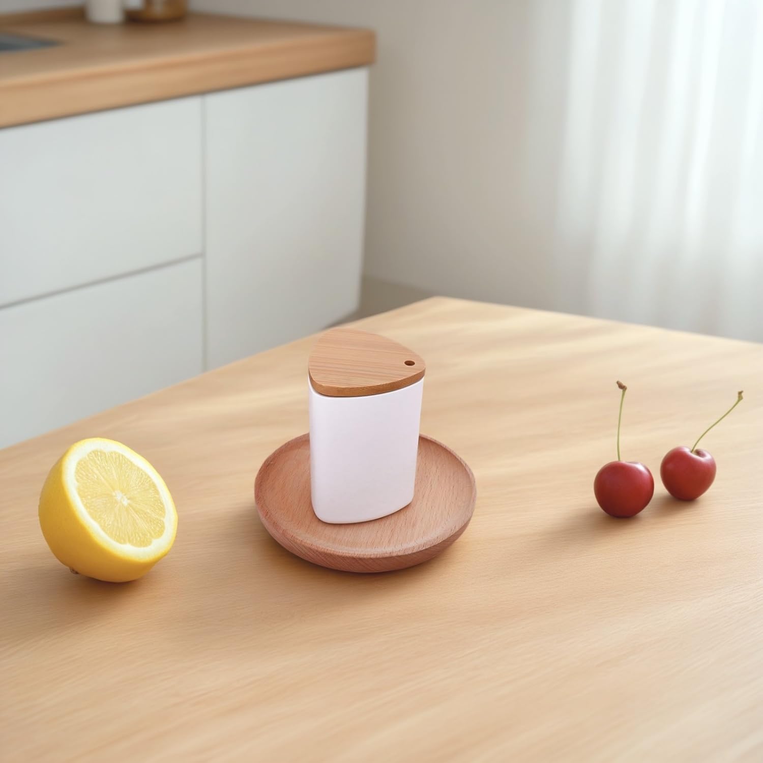 Porte Cure-Dents En Bambou Et PP Garneck - Boîte De Rangement Cuisine Avec Couvercle Et Trou Cure Dent Amazon