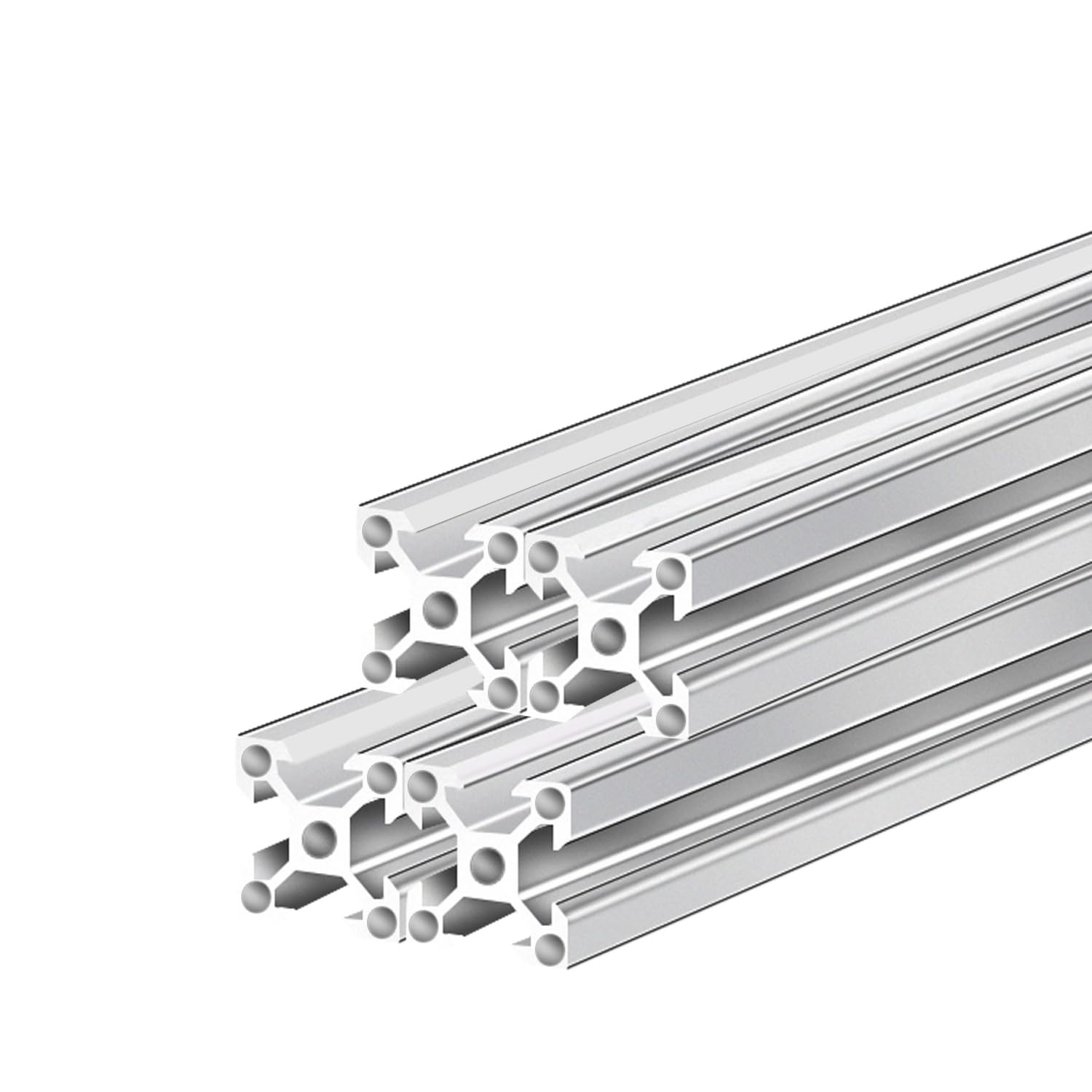 Black 2020 Aluminum Extrusion Profile Four Holes Linear Rail 2020 Aluminum Profile Frame Machine DIY 3D Printer Workbench CNC (300mm) 4PCS — Amazon image 7