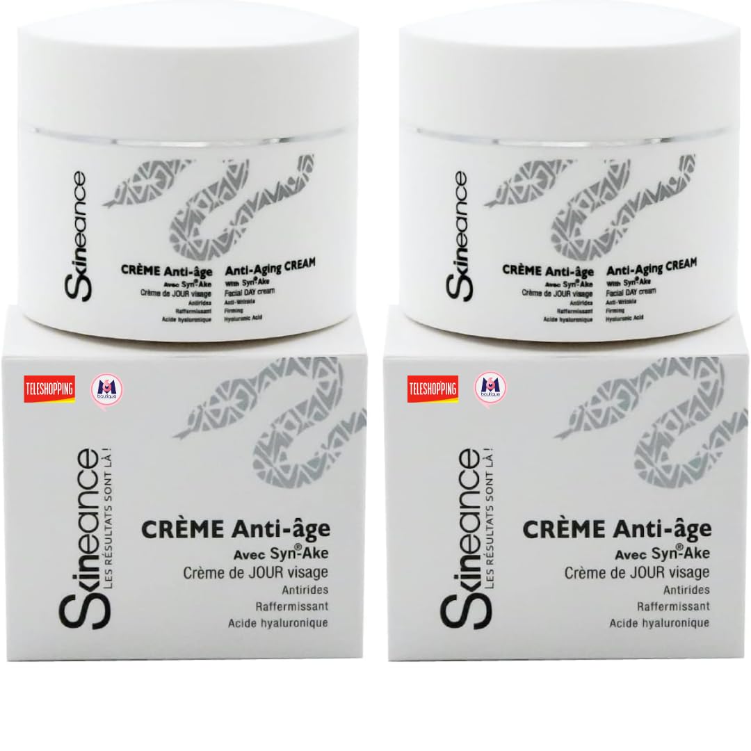 Jeunesse Mystérieuse Crème Peptide Venin de Serpent Syn-Ake Lot 2 × 50 ml Effet Liftant Immédiat Réduit Rides Cernes Poches
