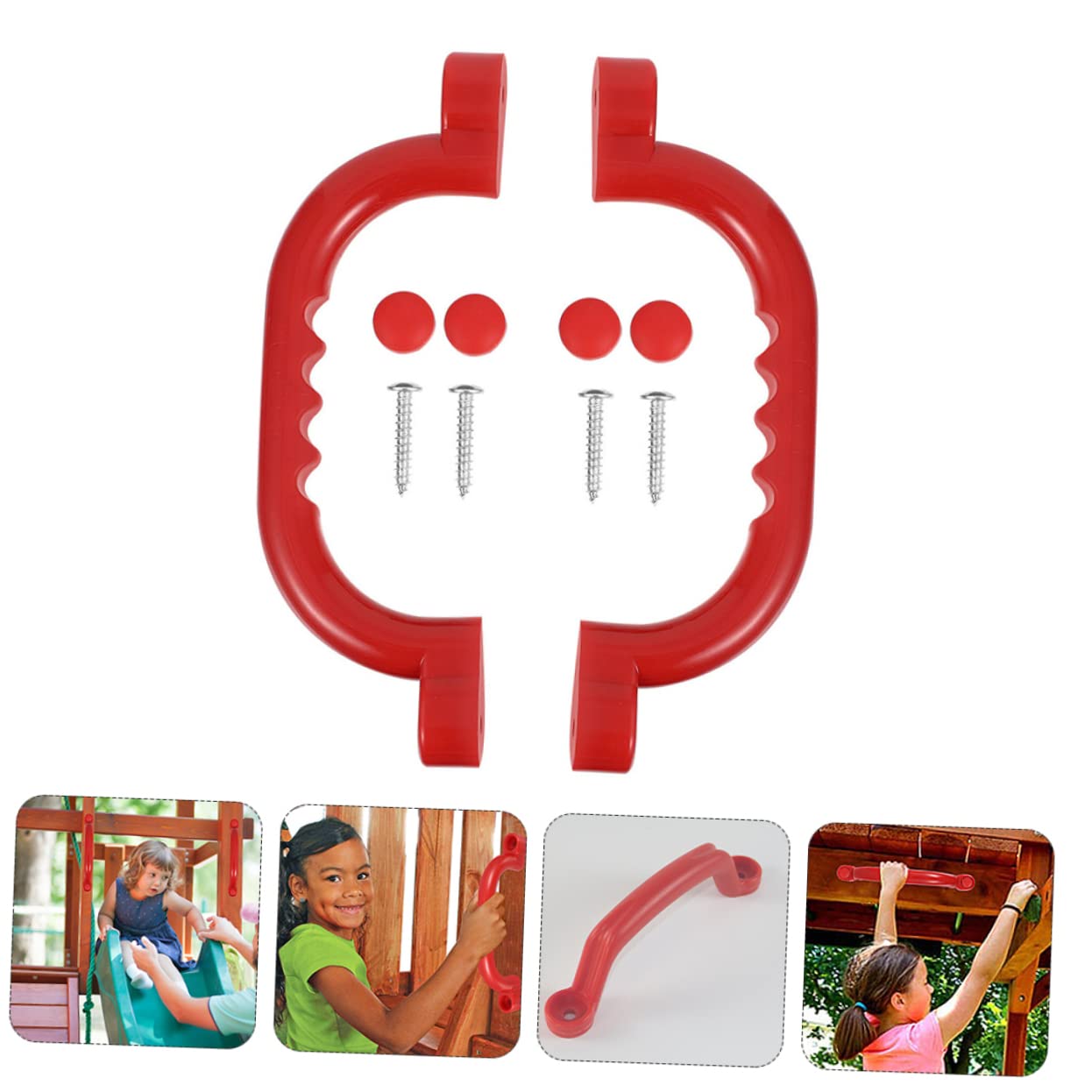 Toddmomy 1 Set Non Slip Bars for Durable Plastic Handles for Outdoor Play Safety Protector for Swings and Climbing Frames