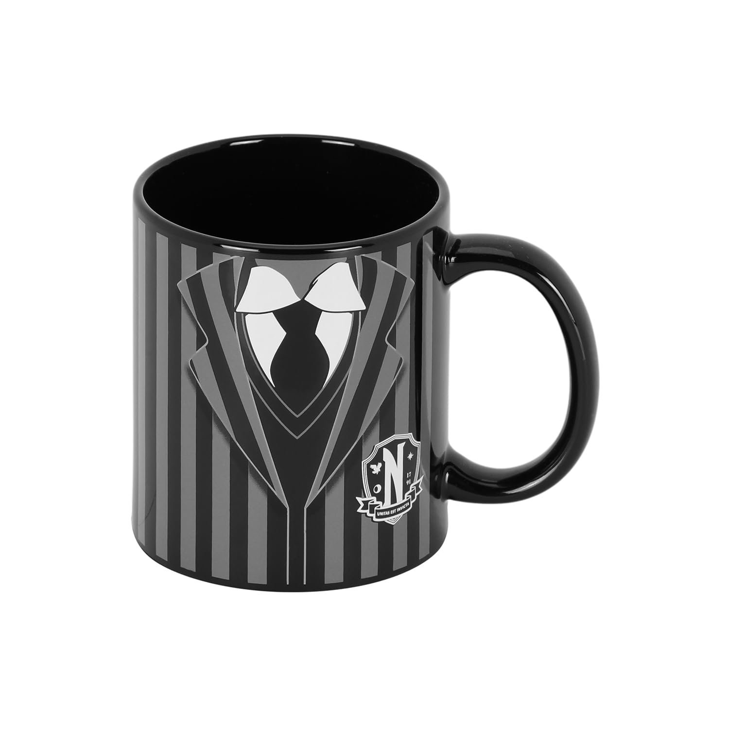 Wednesday Uniform-Becher (Schwarz) – Keramiktasse in Geschenkbox