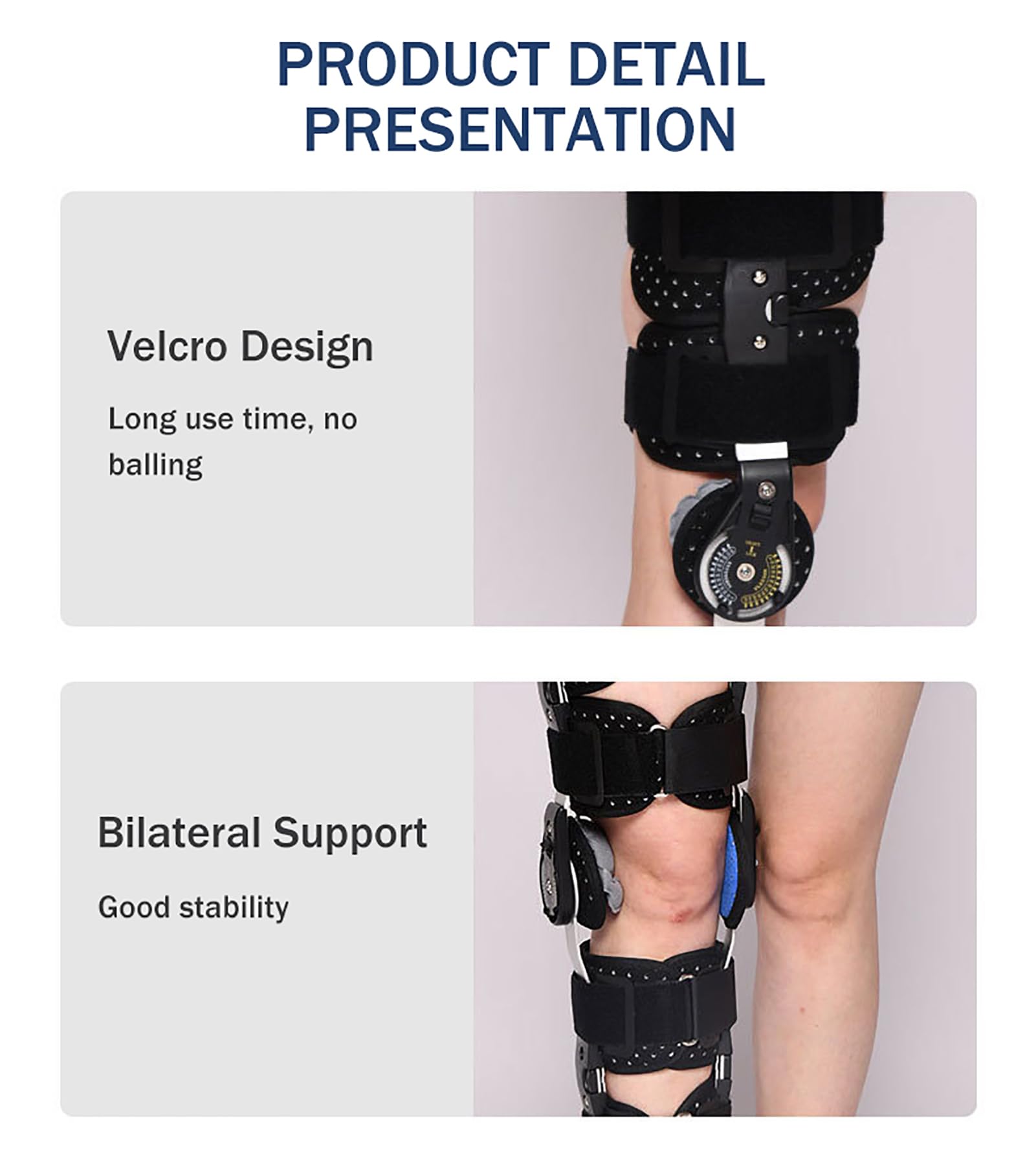 Soporte para Rodilla, Rodilla para artrosis, osteoartritis, Necrosis avascular, Alivio de la articulación de la Rodilla B on B, inmovilizador de Rodilla Ajustable