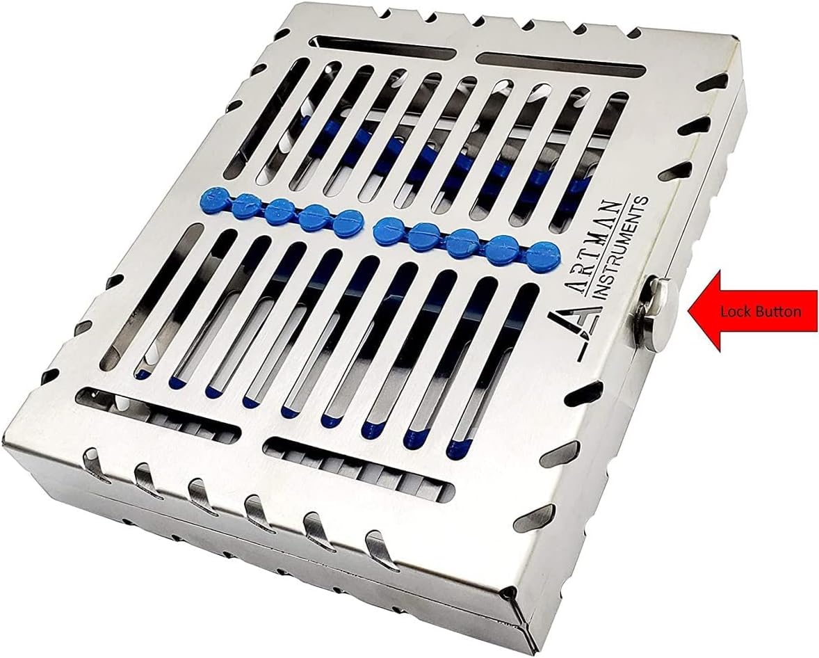 Sterilization cassette tray rack Premium design dental surgical lab 7.25"X5.75"X1.4" ARTMAN brand by Wise Linkers