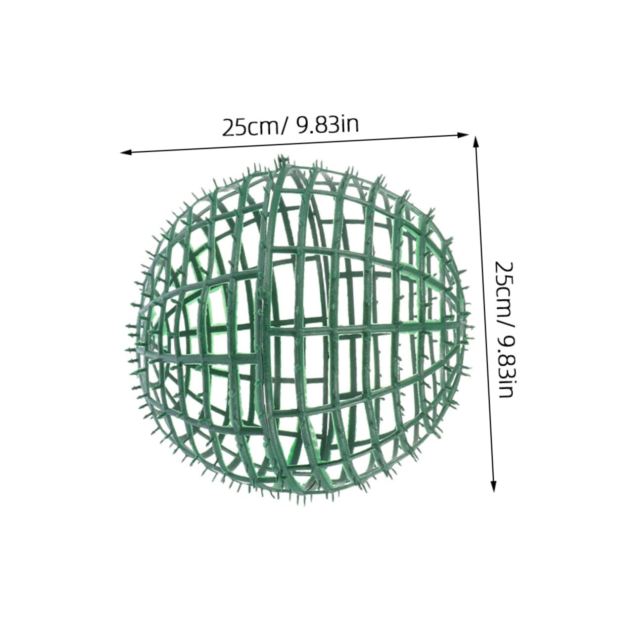 Vaguelly 4Pcs Artificial Grass Ball Frame Plastic Topiary Cage for DIY Floral Arrangements Easy to Assemble Garden Decor Holder for Wedding and Party Displays