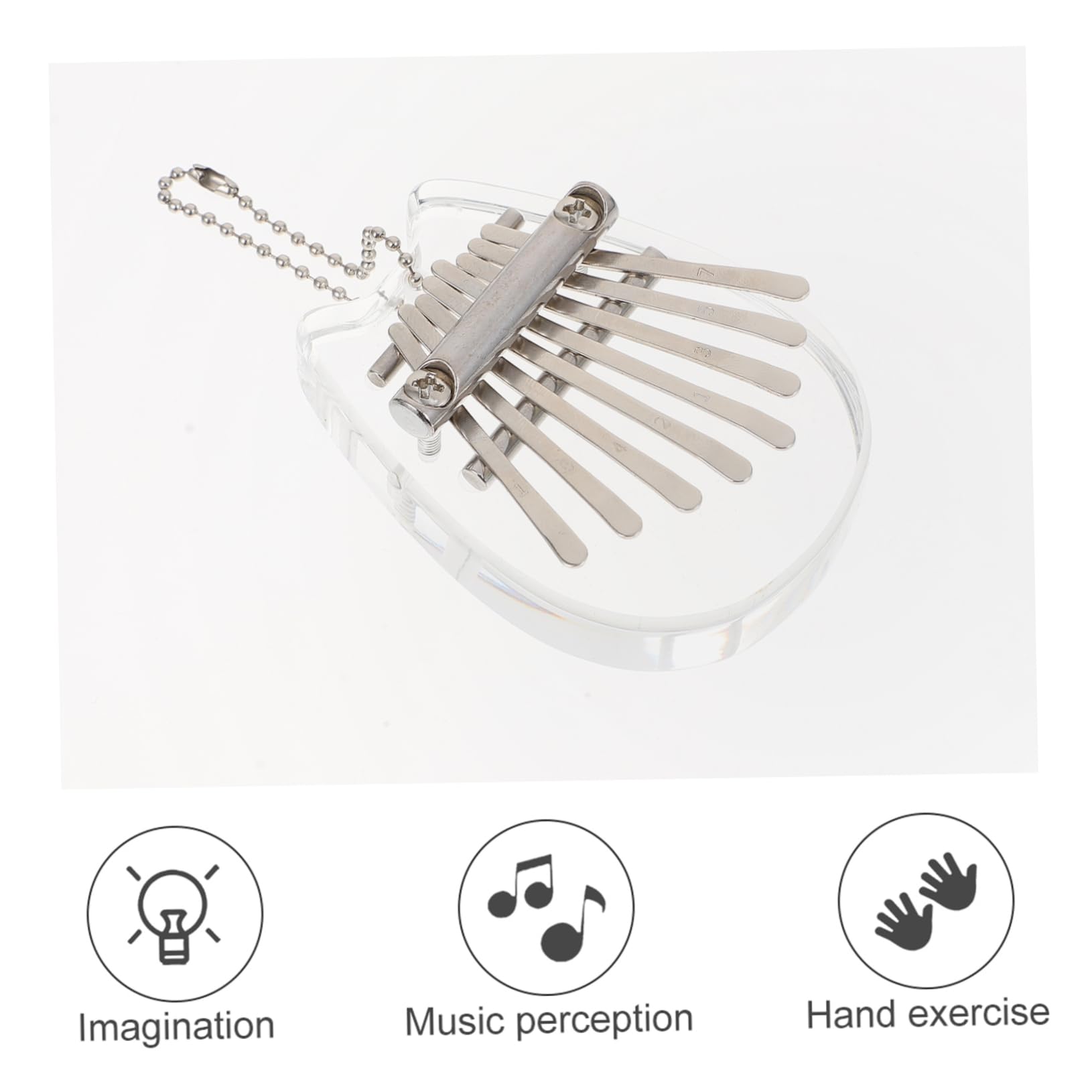 ERINGOGO Unique 8 Tones Finger Piano Portable Kalimba for Boys and Girls Safe Acrylic for Music Lovers