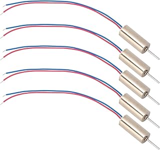 OKJHFD Coreless Dc Motor,High-Speed 5pcs 6 X 14mm Micro Coreless Motors Perfect for Toys, Tattoo Machines, and Drones - 3v, 53200rpm Reliable Performance Guaranteed