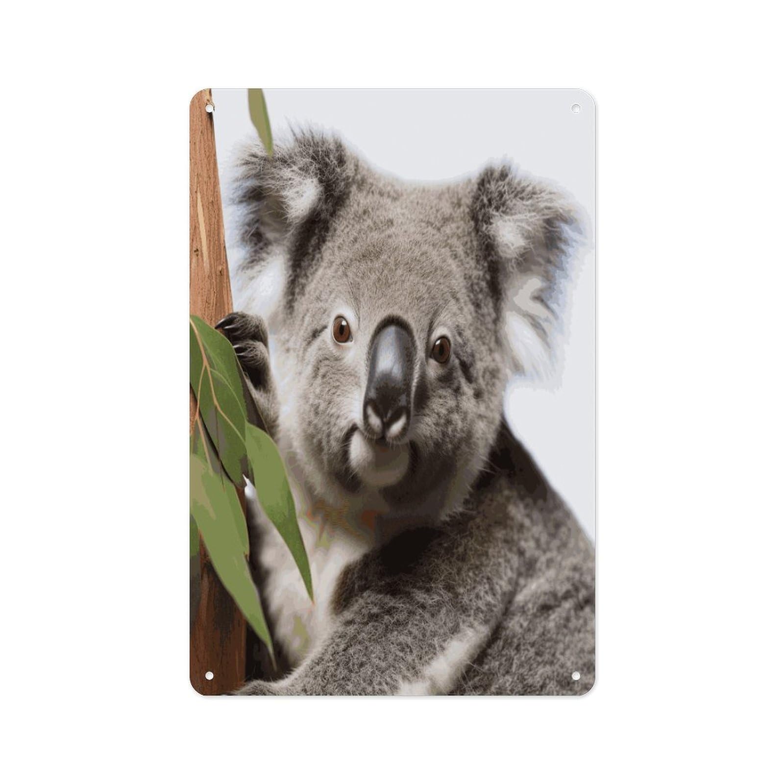 Fekiloot Style Koala Bear Wall Decor Metal Signs Tin Signs Poster