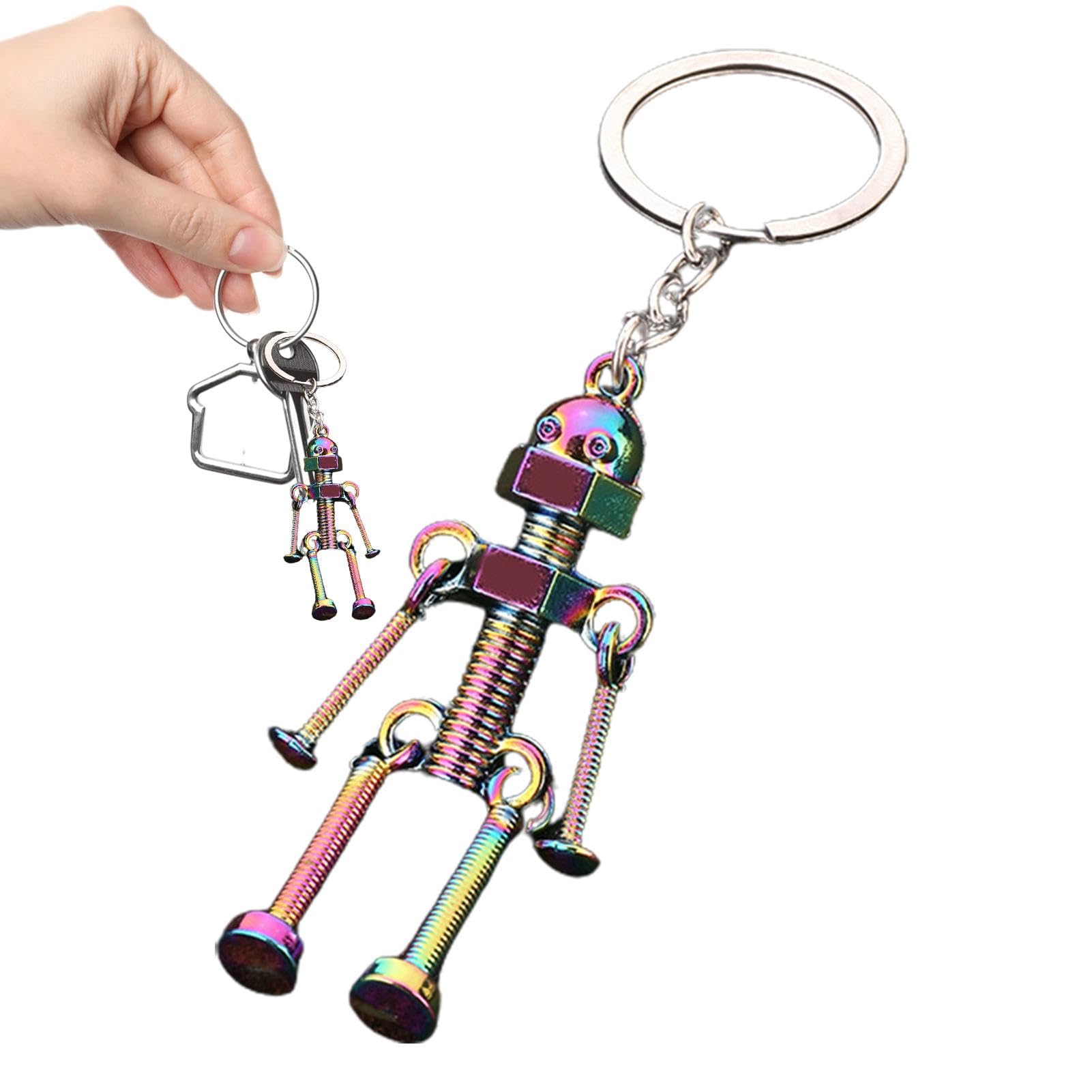 Amazon.co.jp: メタルロボットキーホルダー、レトロロボット