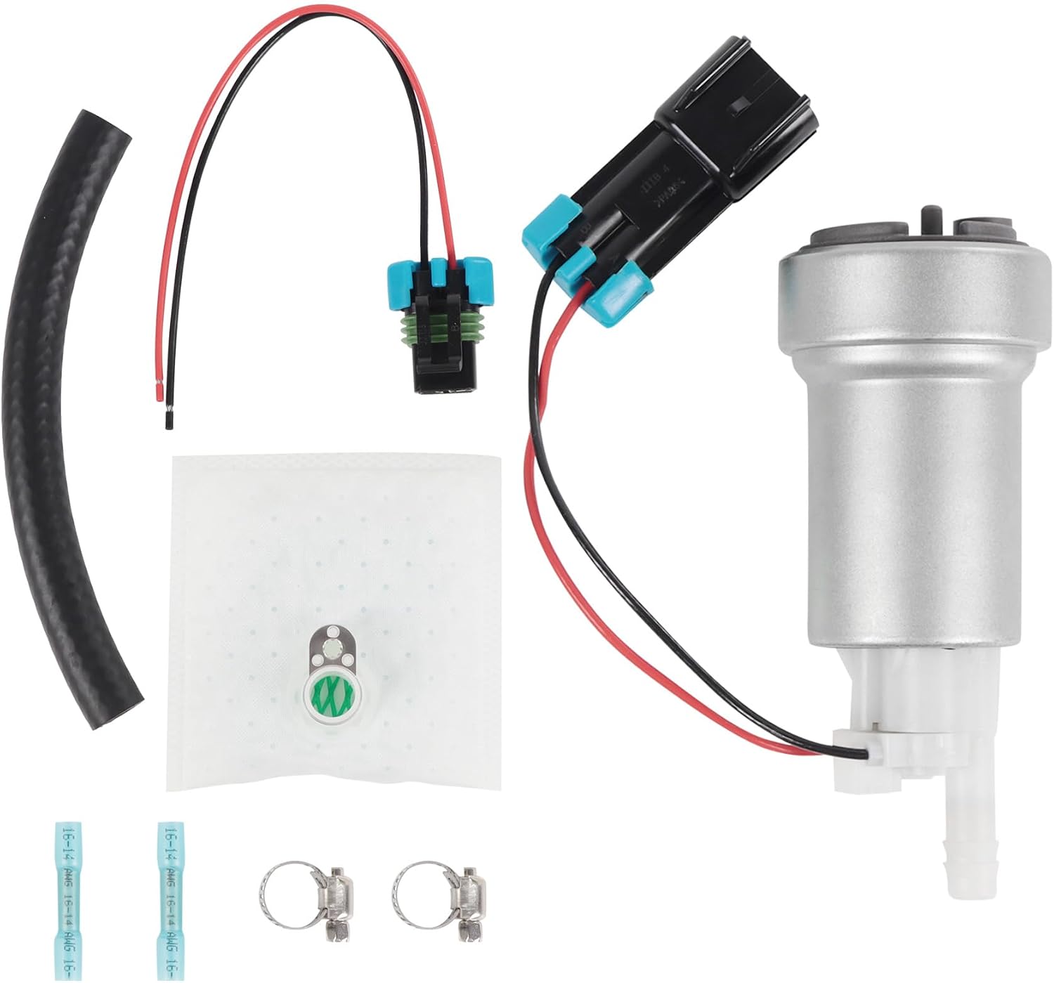 Fuel Pump with Install Kit 450 LPH E85 High Pressure Racing Fuel Pump Kit Universal F90000285 F90000267 F90000274 TIA-485-2 400-0085