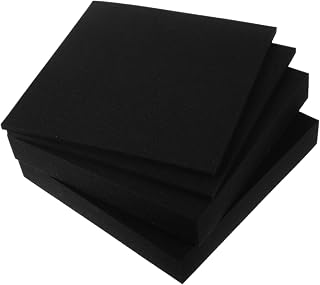 Uonlytech 4 Láminas De Espuma Para Embalaje Almohadillas De Esponja Suministros De Embalaje Forro De Esponja Para Embalaje Color Negro