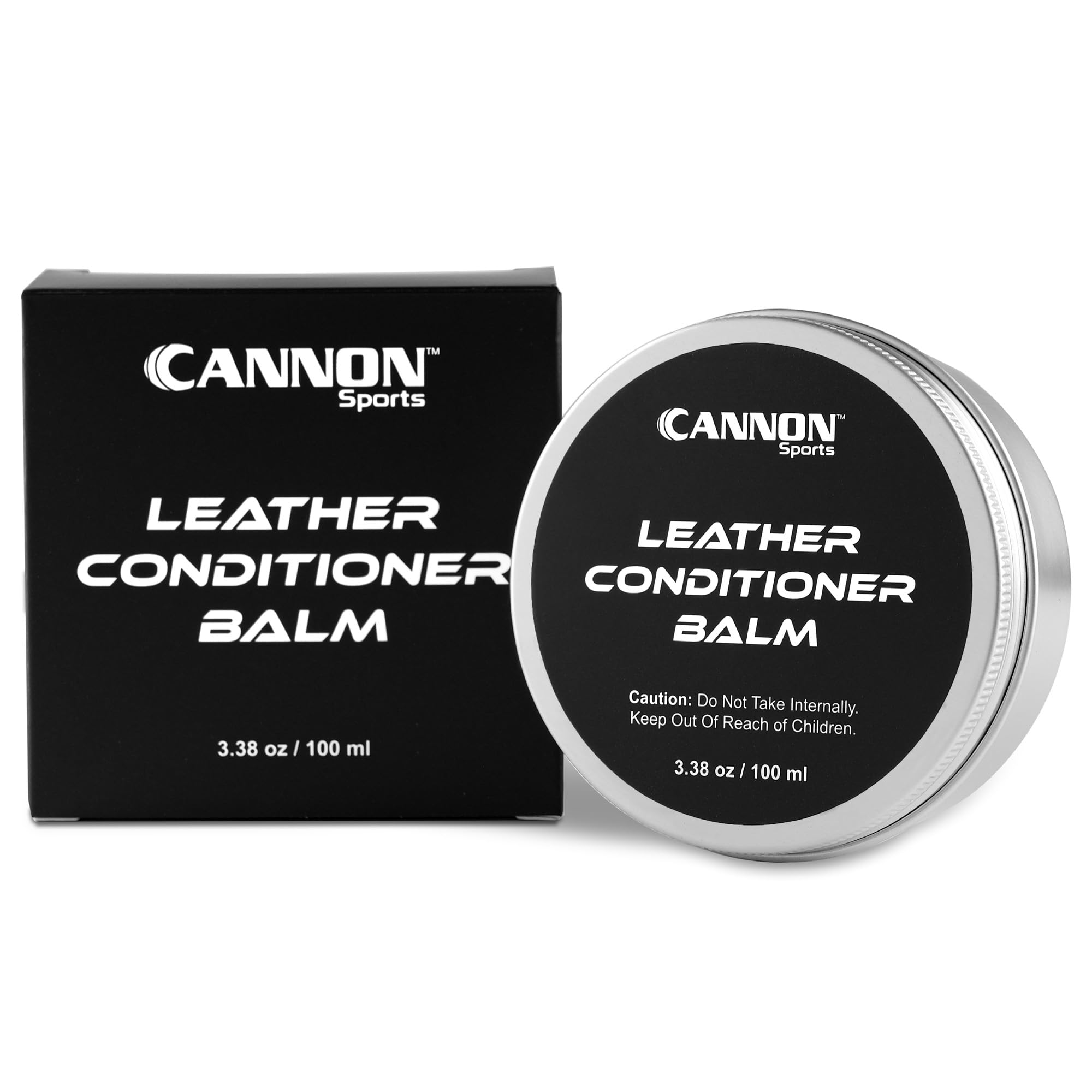 Cannon Sports Leather Conditioner | Baseball Glove Conditioner | Football Leather Care | Softens, Protects & Restores All Leather Sports Gear | Prevents Cracking & Drying (Conditioner Balm, 100ml)
