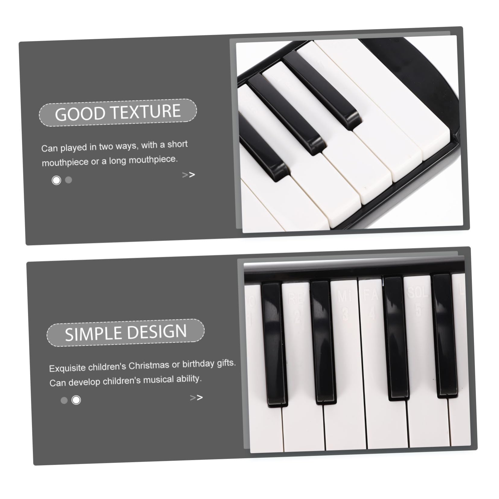 Melodica Tasti per Principianti Strumento Melodico per Ragazzo Ragazza e Adulti Bocchini Realizzato Materiali per Qualità del Suono