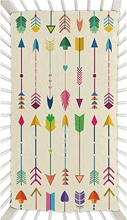 Color Head Crib Sheets for Boys, Girls Machine Washable Soft Cozy Microfiber Fitted Crib Sheet for Standard Crib and Toddler Mattresses Boys Girls 28x52 Inch