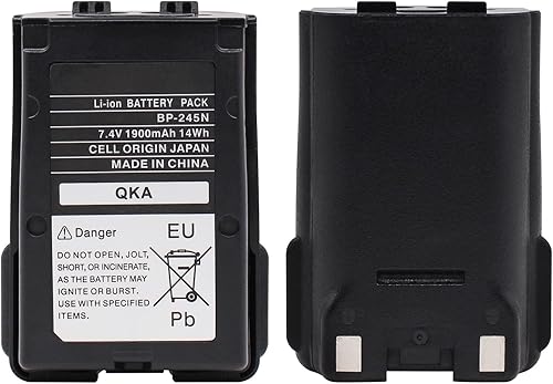 Miniatura 2 de Accessoryway BP-245N 7.4V 1900mAh batería de iones de litio para Icom IC-M71 IC-M72 IC-M73 Serie VHF marina de dos vías radios batería de repuesto