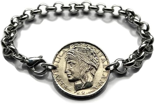 1993 Italia 100 Lire moneda rolo link pulsera italiana Turrita Roma Florencia Venecia Milán Napoli Verona Torino Génova Bolonia Siena Ancona Palermo