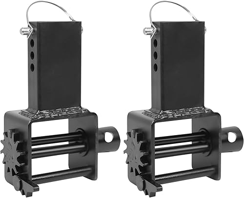 Cabrestante de bolsillo de estaca para remolque, herramienta de remolque de cama plana resistente con barra de cabrestante de tamaño estándar,