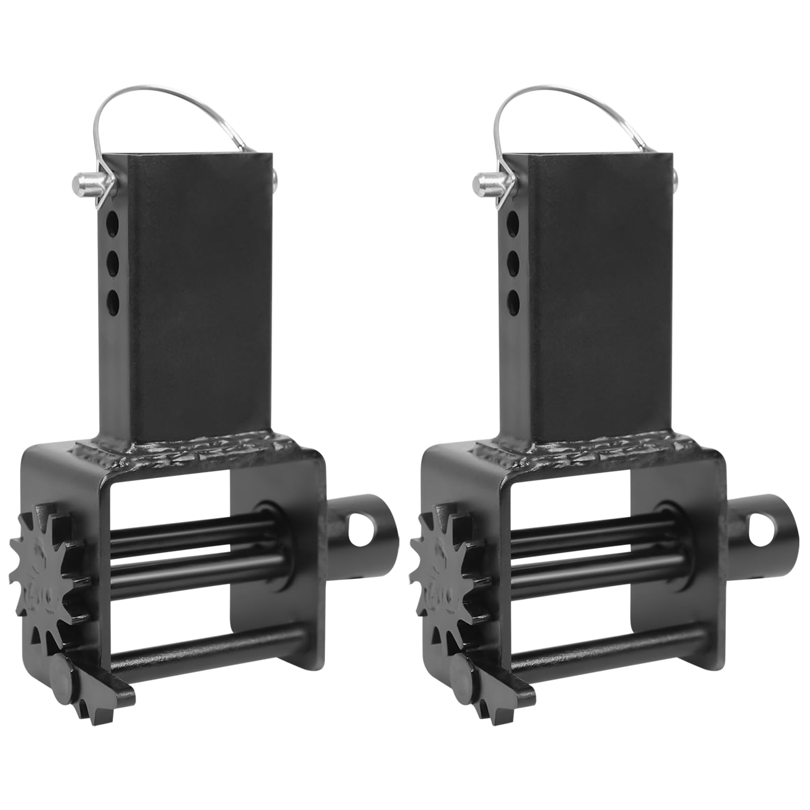 MERXENG 2 Pack Trailer Stake Pocket Winch, Heavy Duty Stake Pocket D Ring for Flatbed Trailer Trucks and Winches