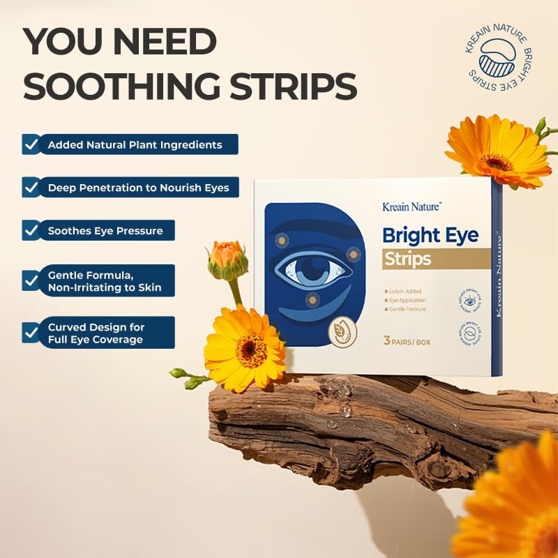 Under Eye Patches, Bright Eye Mask with Lutein for Dark Circles & Puffy Eyes, Ideal Eye Treatment Skin Care Gift for Women & Men (3 Pack/ 9 Pairs)