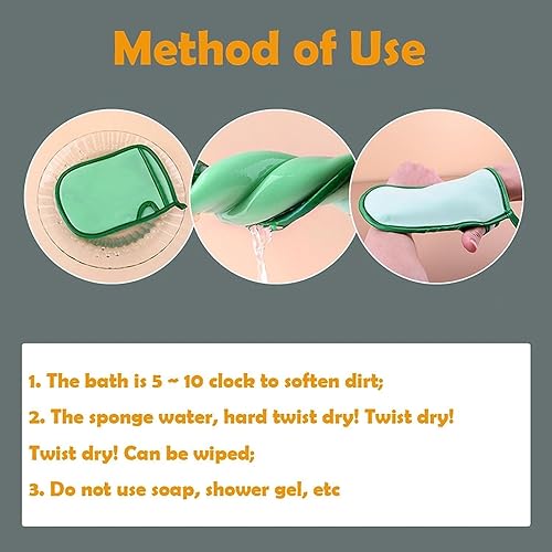 Miniatura 5 de Esponja Saca Mugre Del Cuerpo, Esponja para Sacar La Piel Muerta, Esponja para Sacar Mugre De La Piel, Guante Removedor De Suciedad para El