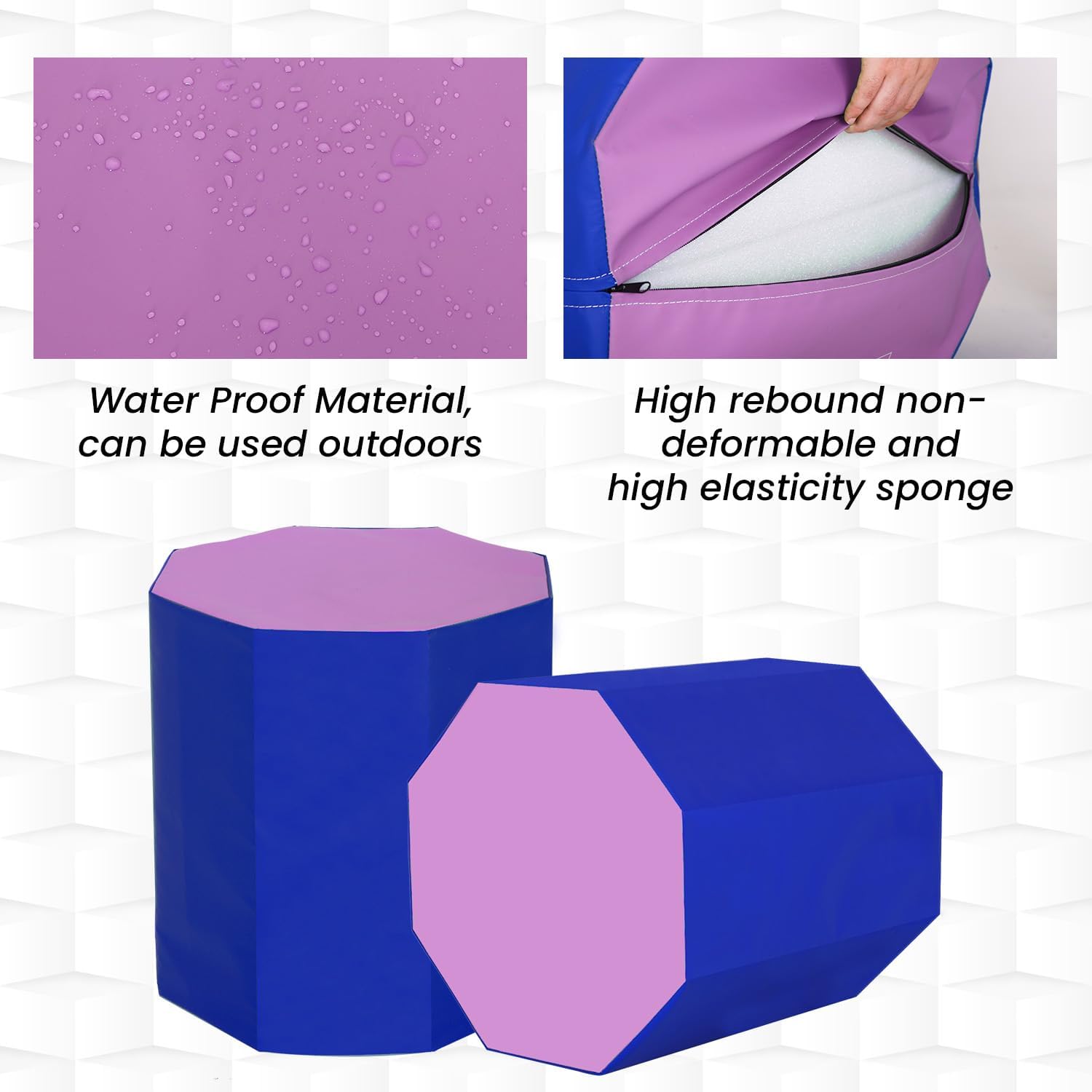 FDW Gymnastics Mat Octagon Tumbler Octagon Mat 24.4 x 25.6 Gymnastic Equipment Somersault Backbend Tumbling Trainer Tumbling Mat for Home Gym Exercise Gymnastics Gym Fitness Home FDW Gymnastics Mat Octagon Tumbler Octagon Mat 24.4 x 25.6 Gymnastic Equipment Somersault Backbend Tumbling Trainer Tumbling Mat for Home Gym Exercise Gymnastics Gym Fitness Home