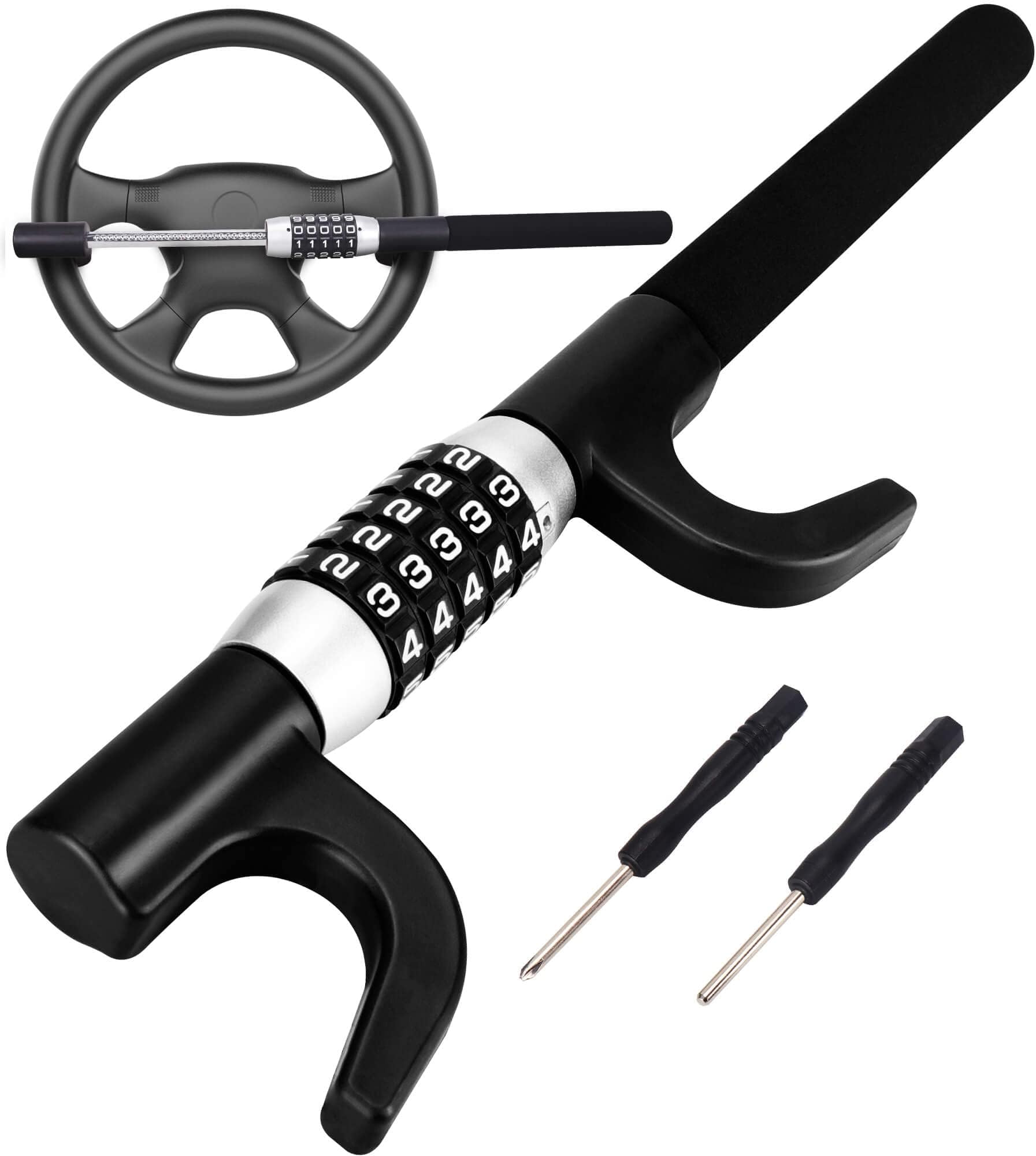 ASENDIWAY Steering Wheel Lock Universal AntiTheft Device