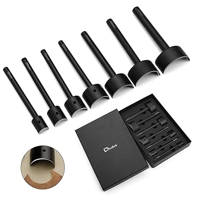 7 Sizes Leather Corner Punch, Half-Round Punch Set, Leather Belt Cutter End Punch Tool, Belt Cutting Tool, Leatherworking Tools for Strap Belts, Wallet, Bags (From15mm to 45mm) 7 Sizes Leather Corner Punch, Half-Round Punch Set, Leather Belt Cutter End Punch Tool, Belt Cutting Tool, Leatherworking Tools for Strap Belts, Wallet, Bags (From15mm to 45mm)