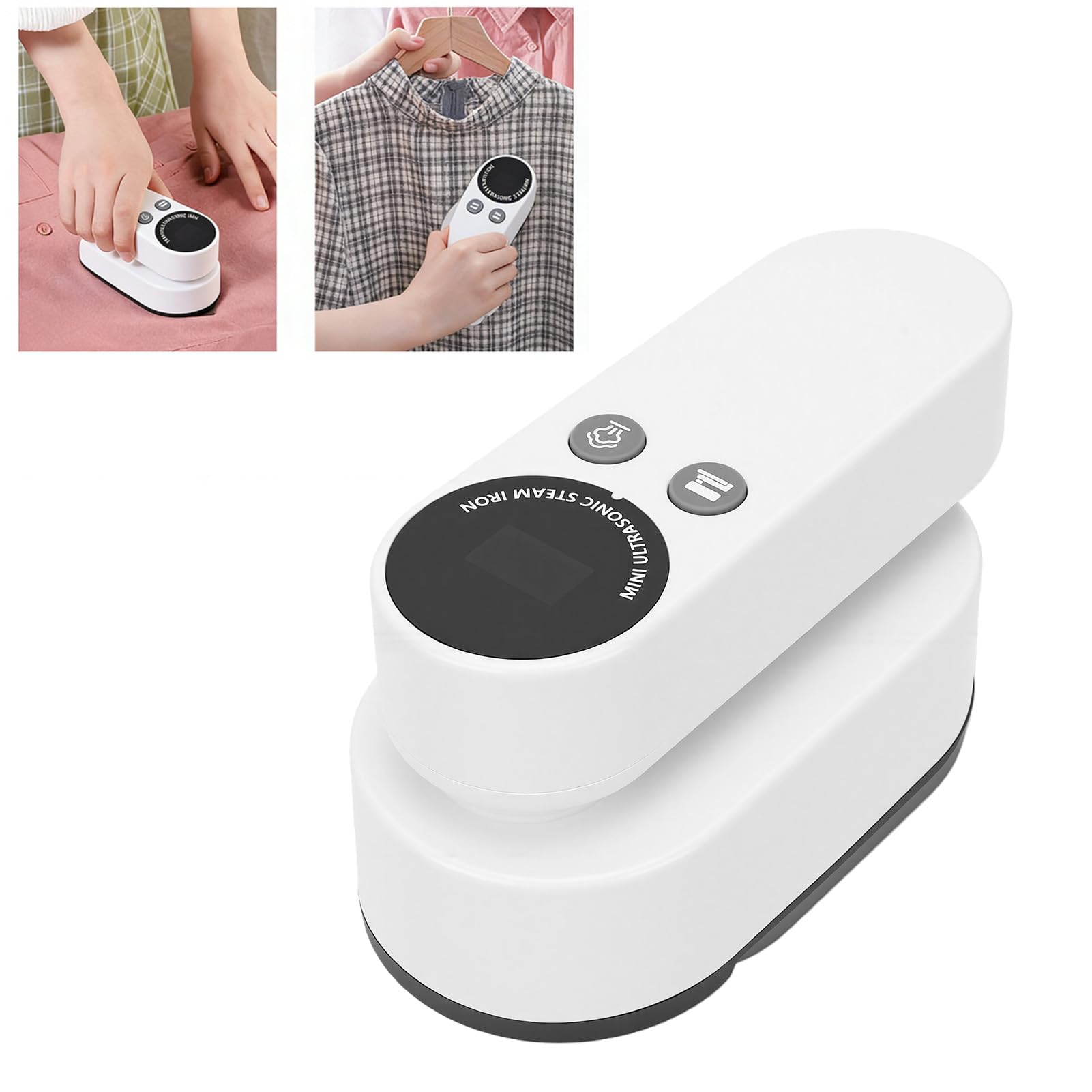 PUSOKEI Plancha de Portátil para Ropa, Máquina de Inalámbrica Portátil para Prendas, Calentamiento Rápido en 30 Segundos, 3 Modos de Temperatura, Mini Plancha de Viaje