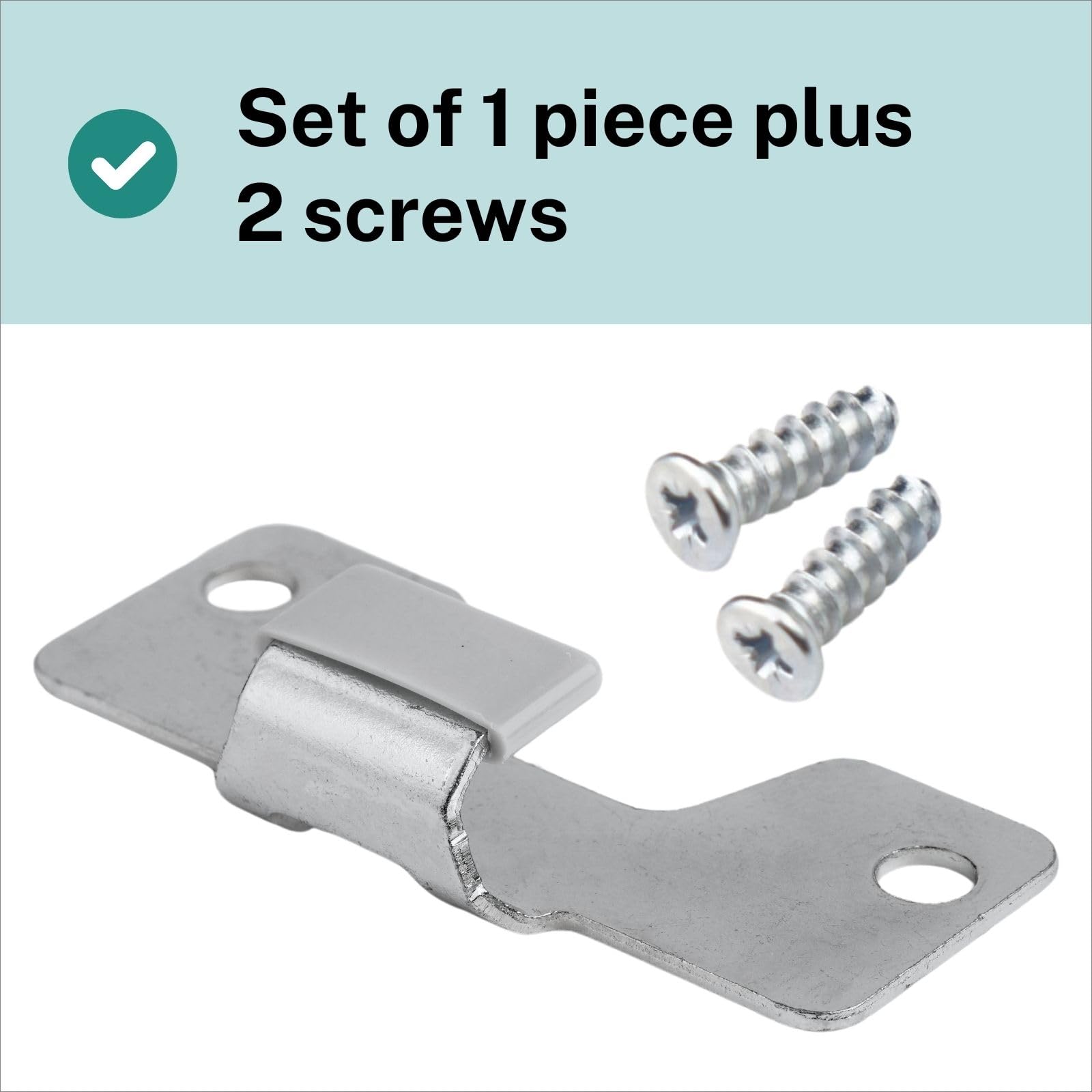 Guide Rail Bracket Sliding Door 124339 Suitable as Replacement Parts for IKEA PAX, Silver - Image 2