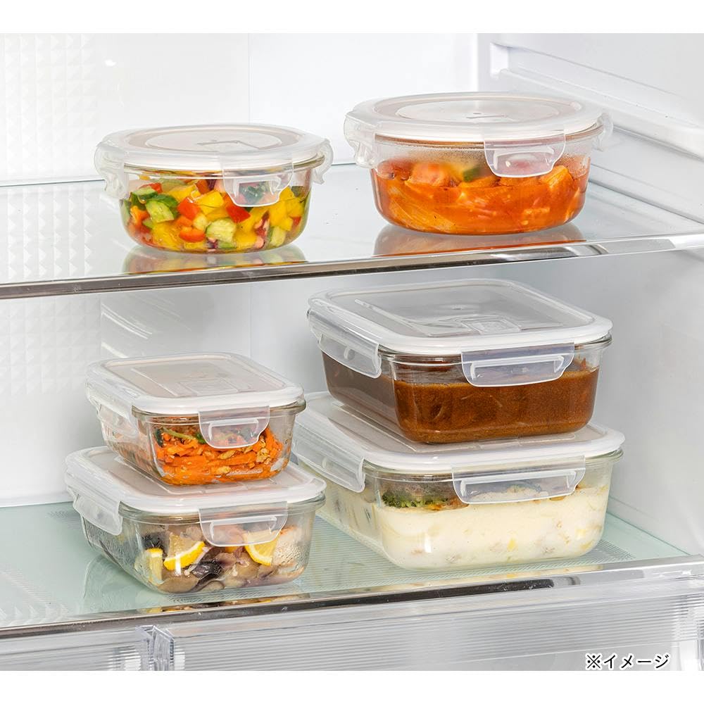 Amazon｜カインズ(CAINZ) 耐熱ガラス保存容器 長方形 1040ml 食洗機