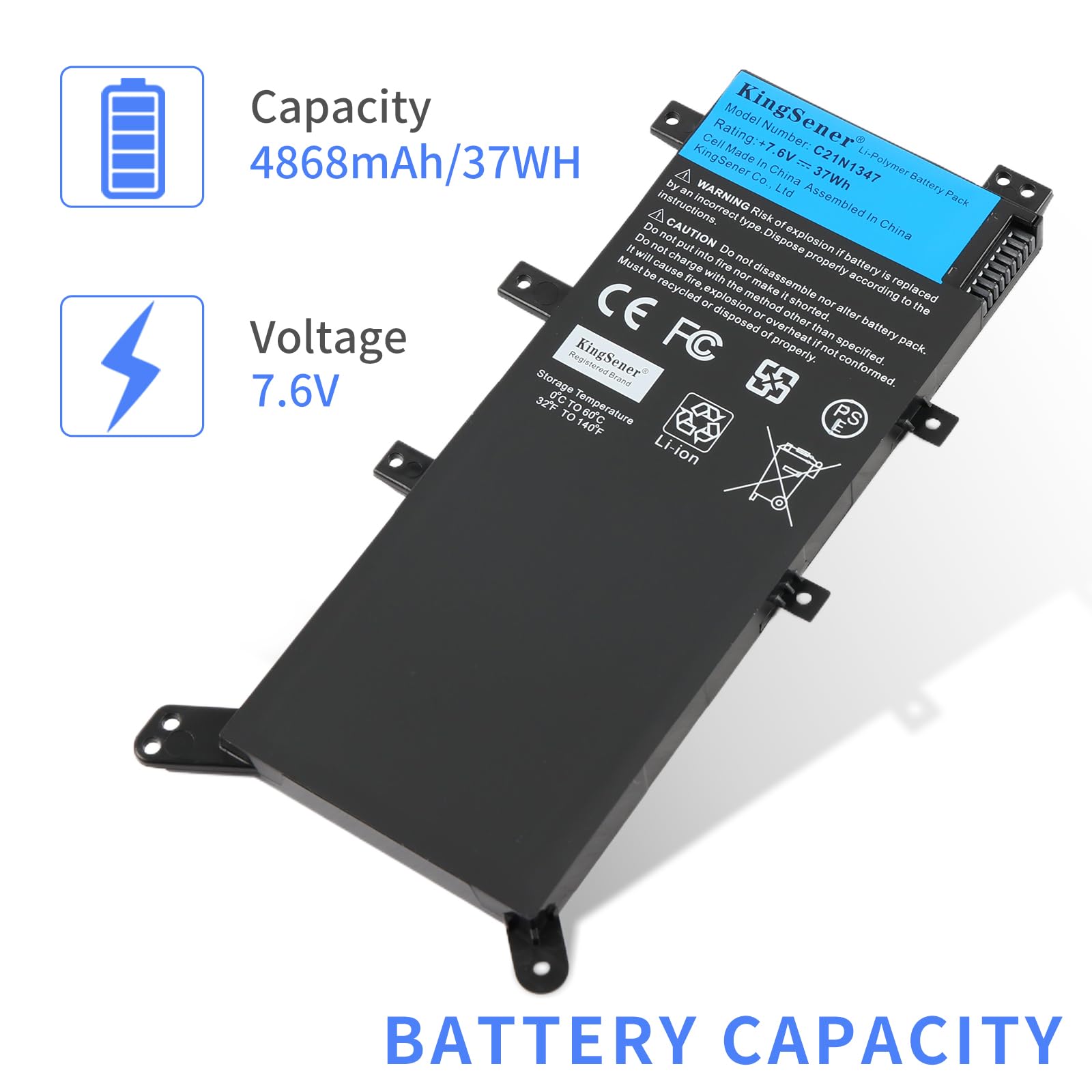 Amazon.com: KingSener C21N1347 Laptop Battery for Asus X555 X555L