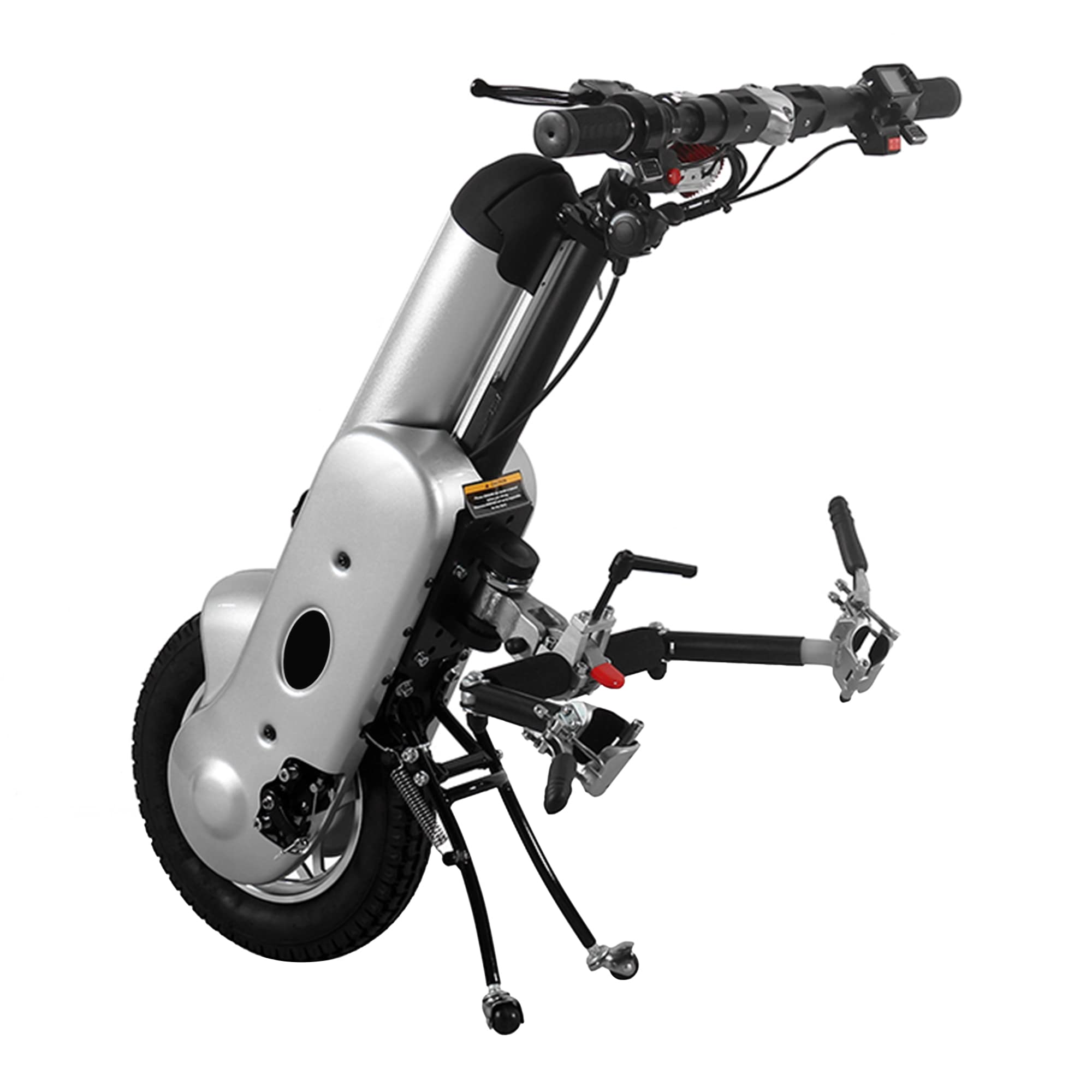 Kit de conversión de silla de ruedas eléctrica, 12 accesorios de ciclo manual, motor de 36 V y 400 W, batería de 15 AH, se adapta a sillas de ruedas plegables y deportivas, fácil de instalar, diseño