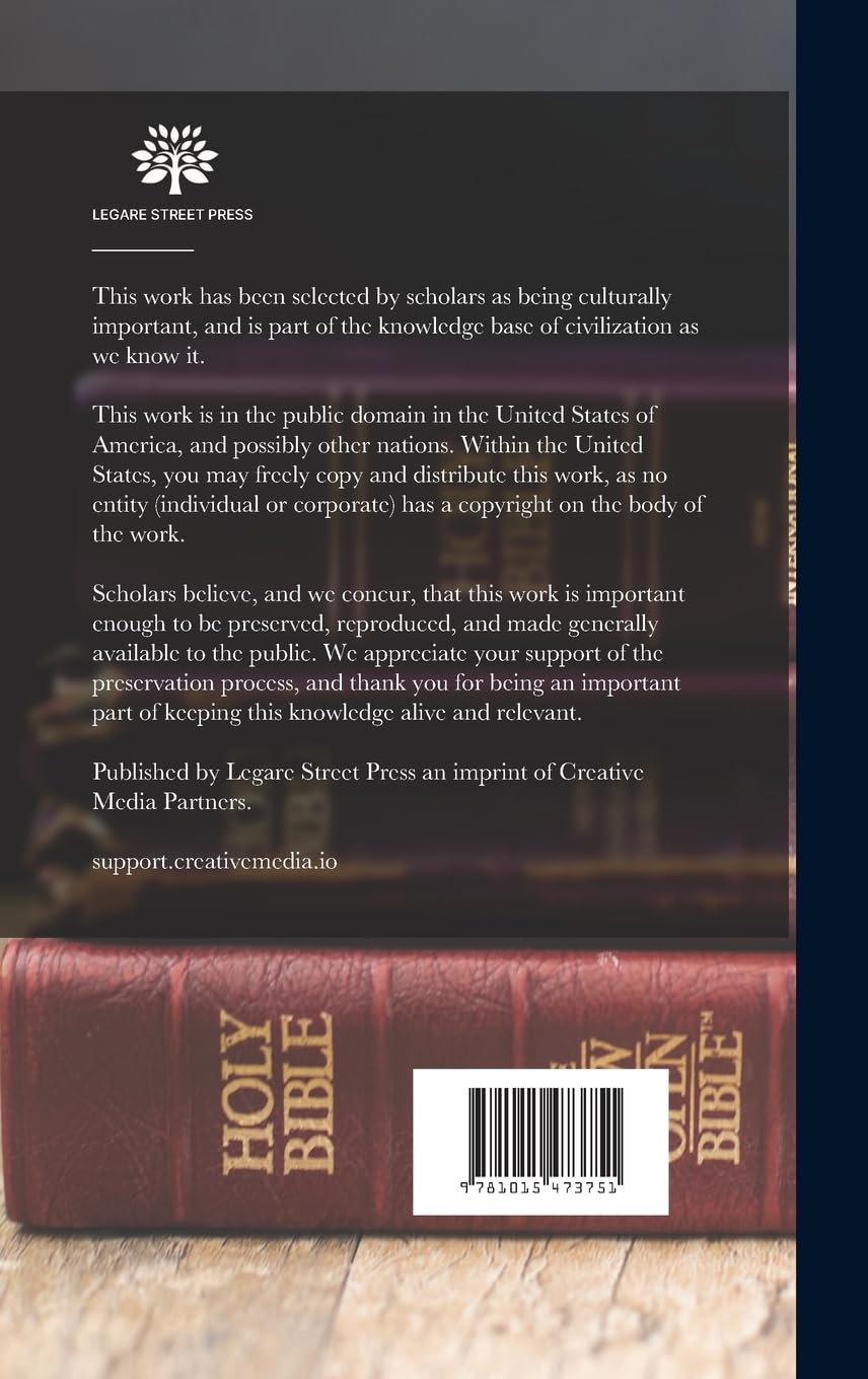 The Holy Bible in the Hindi language: Translated from the Hebrew; 1