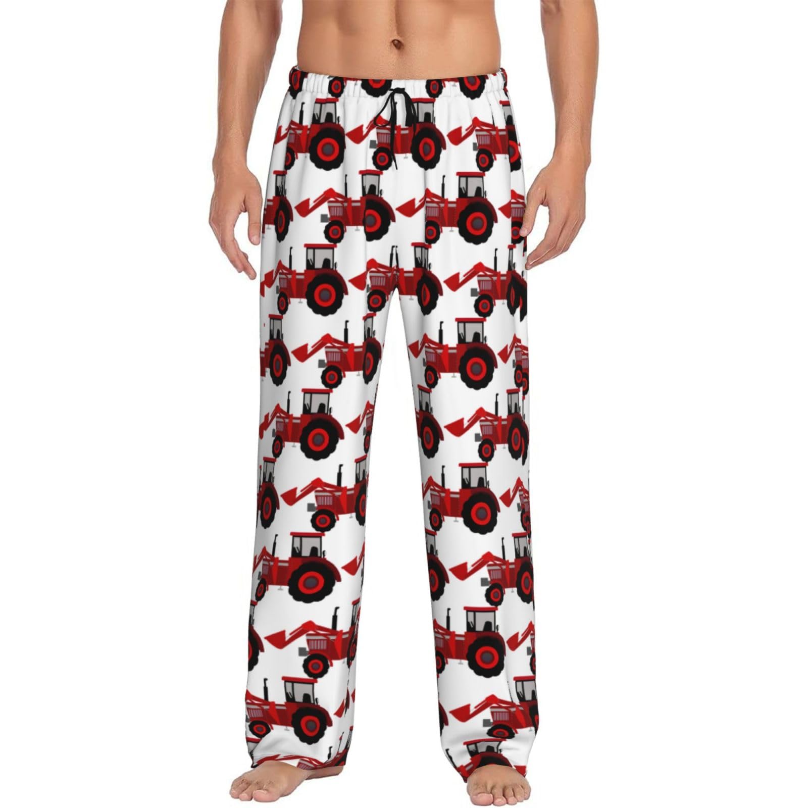 WYCZHY Cartoon Tractor Men'S Pajamas Bottoms Pajama Pants For Men Lounge Sleep Bottom Pj Pant Soft With Pockets