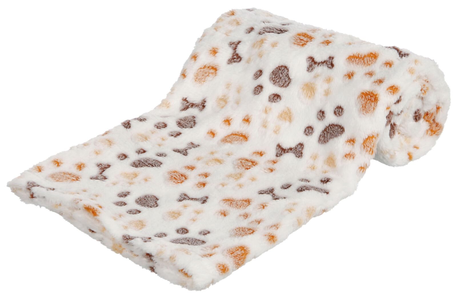 TRIXIE Lingo Blanket, 10 x 75 cm, White/Beige