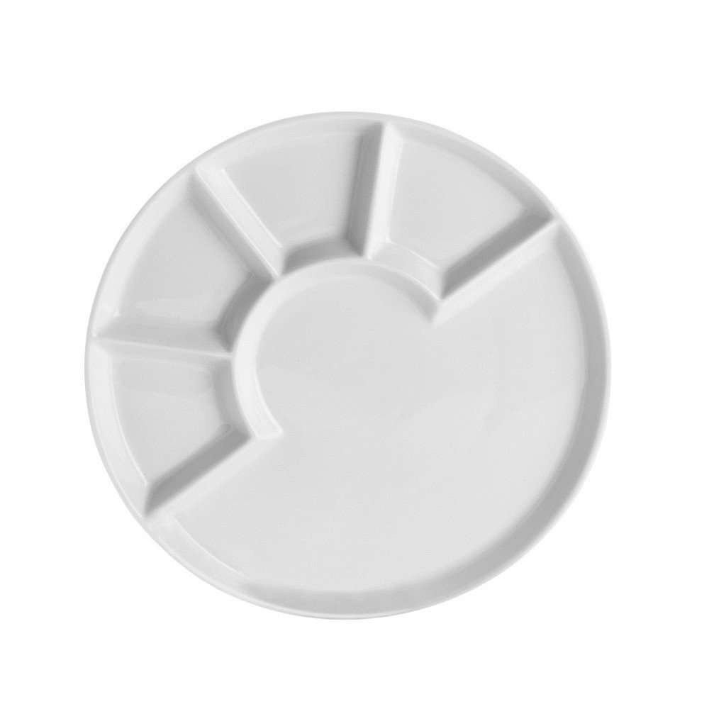 Domestic Professional 925600 Lot de 4 Assiette à Fondue 24 cm Style Classique