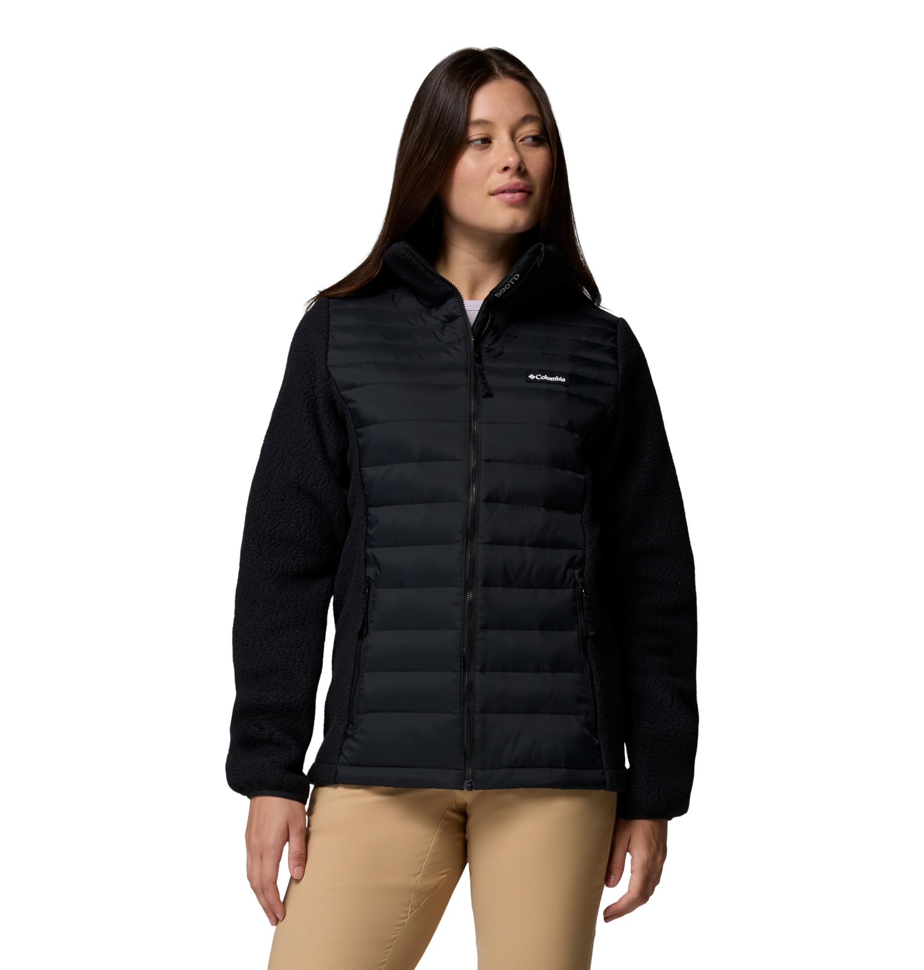 Columbia Women's Weather-Resistant Lightweight Hybrid Jacket Black 16 (Xl)