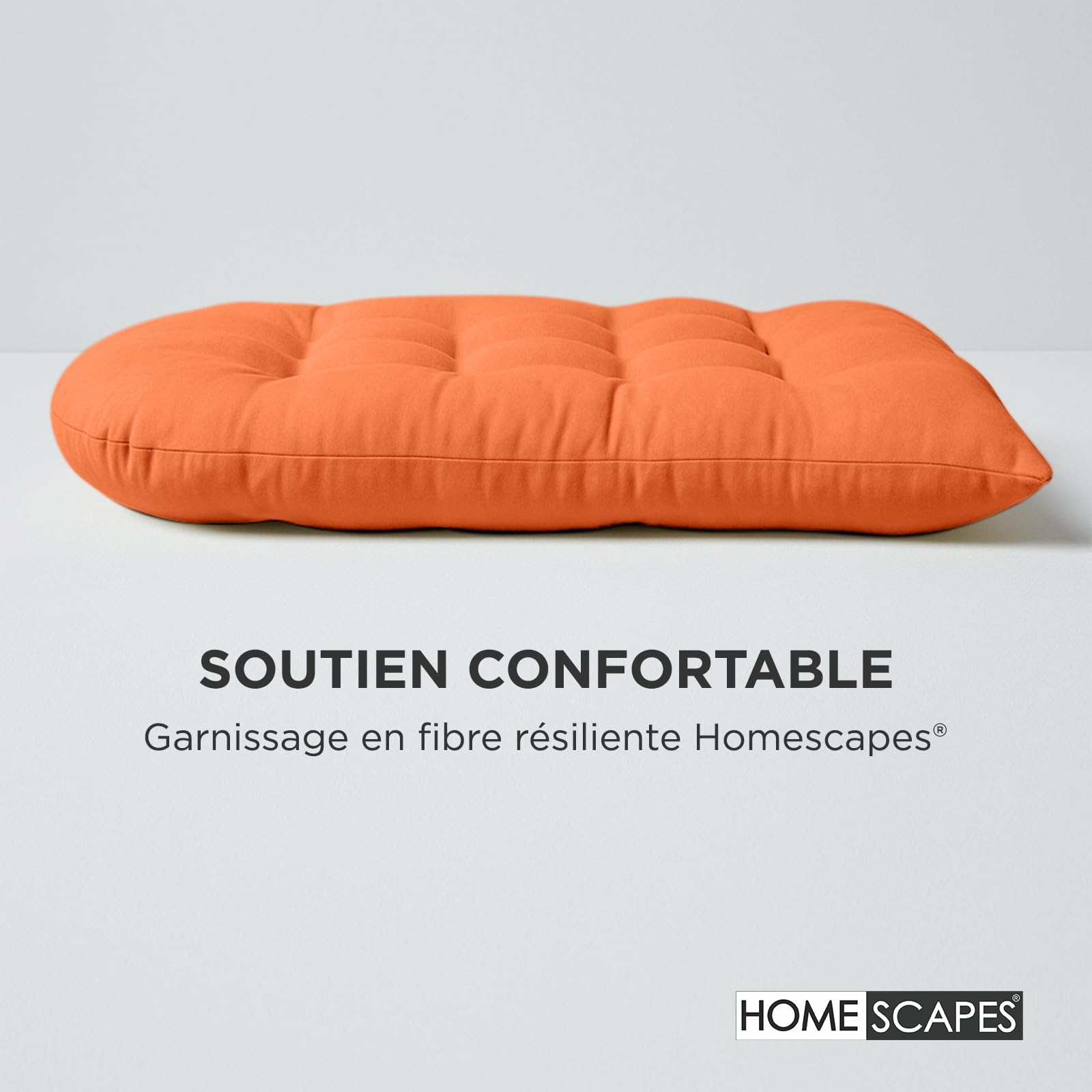 HOMESCAPES Coussin pour Fauteuil Suspendu extérieur, Coussin de Rechange pour Fauteuil œuf – Usage intérieur et extérieur - Terracotta