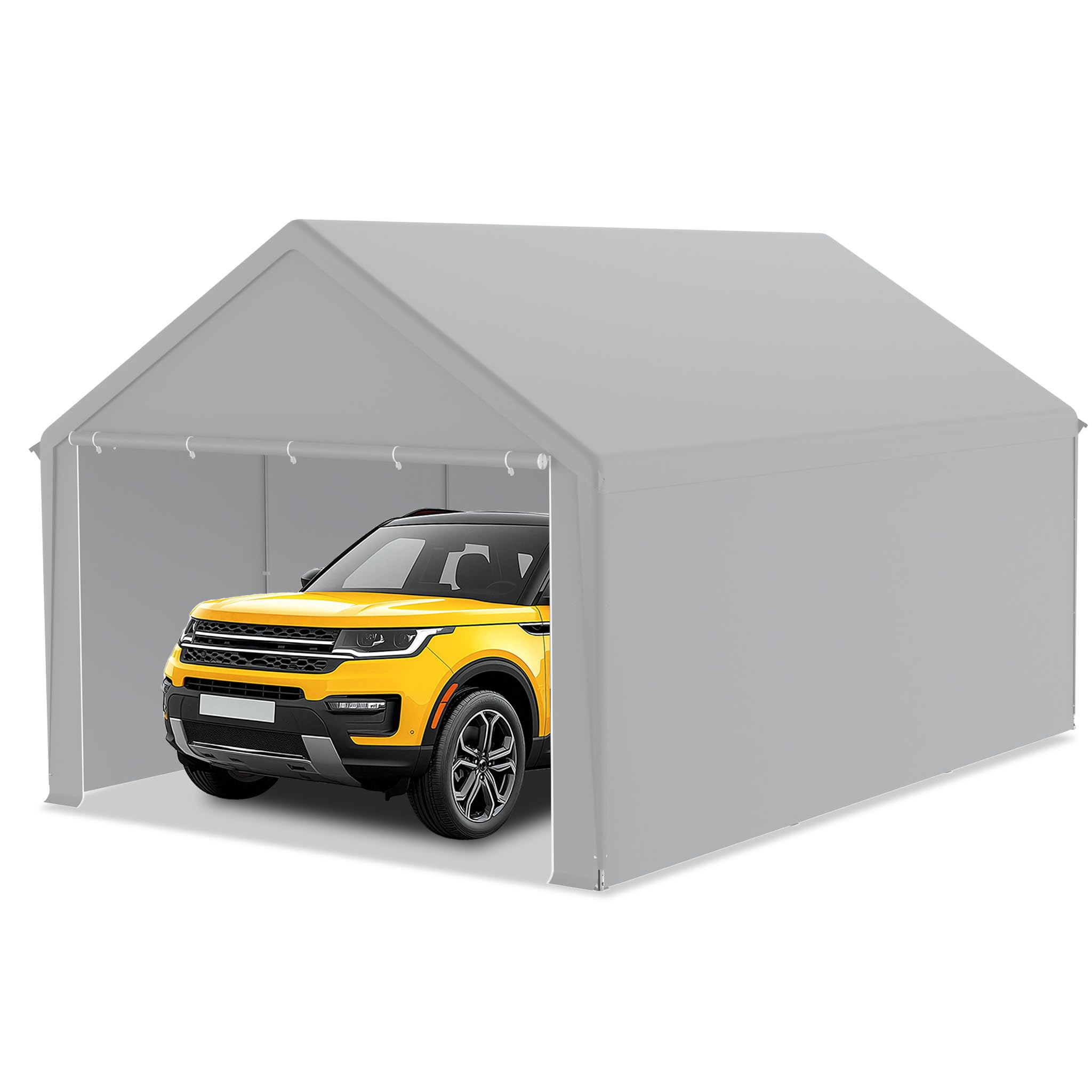 TOOLPORT 4x6 M Tenda Capannone, PVC 800, Telaio Perimetrale, Verde - Foto 11