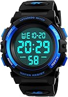 AALPS Kids Digital Sports Watch for Boys & Girls 3-15 Years - 50M Waterproof, Multifunctional Alarm Chronograph LED, Silicone Band Gift