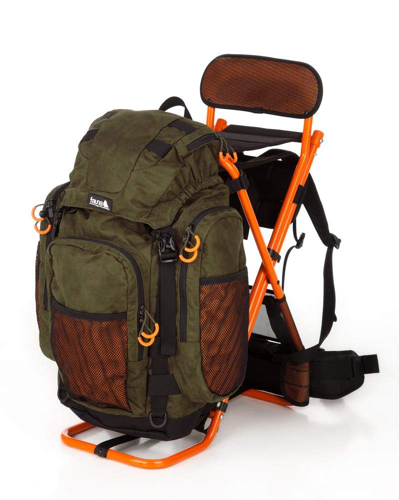 FAUNA Drückjagd-Rucksack Sitzrucksack BJÖRNEN EVO mit Rückenlehne orange